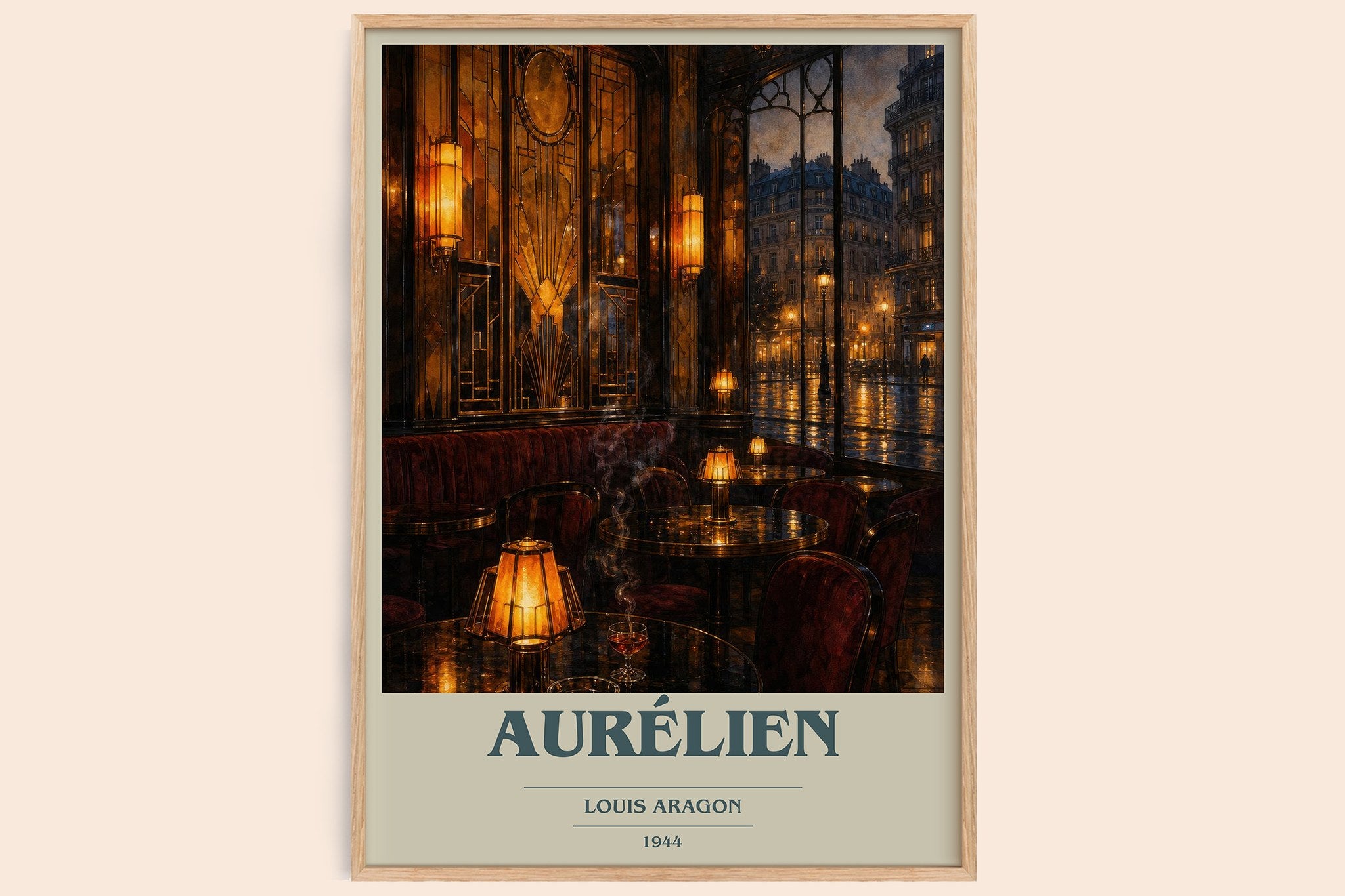 Aurélien Book Cover Poster by Louis Aragon