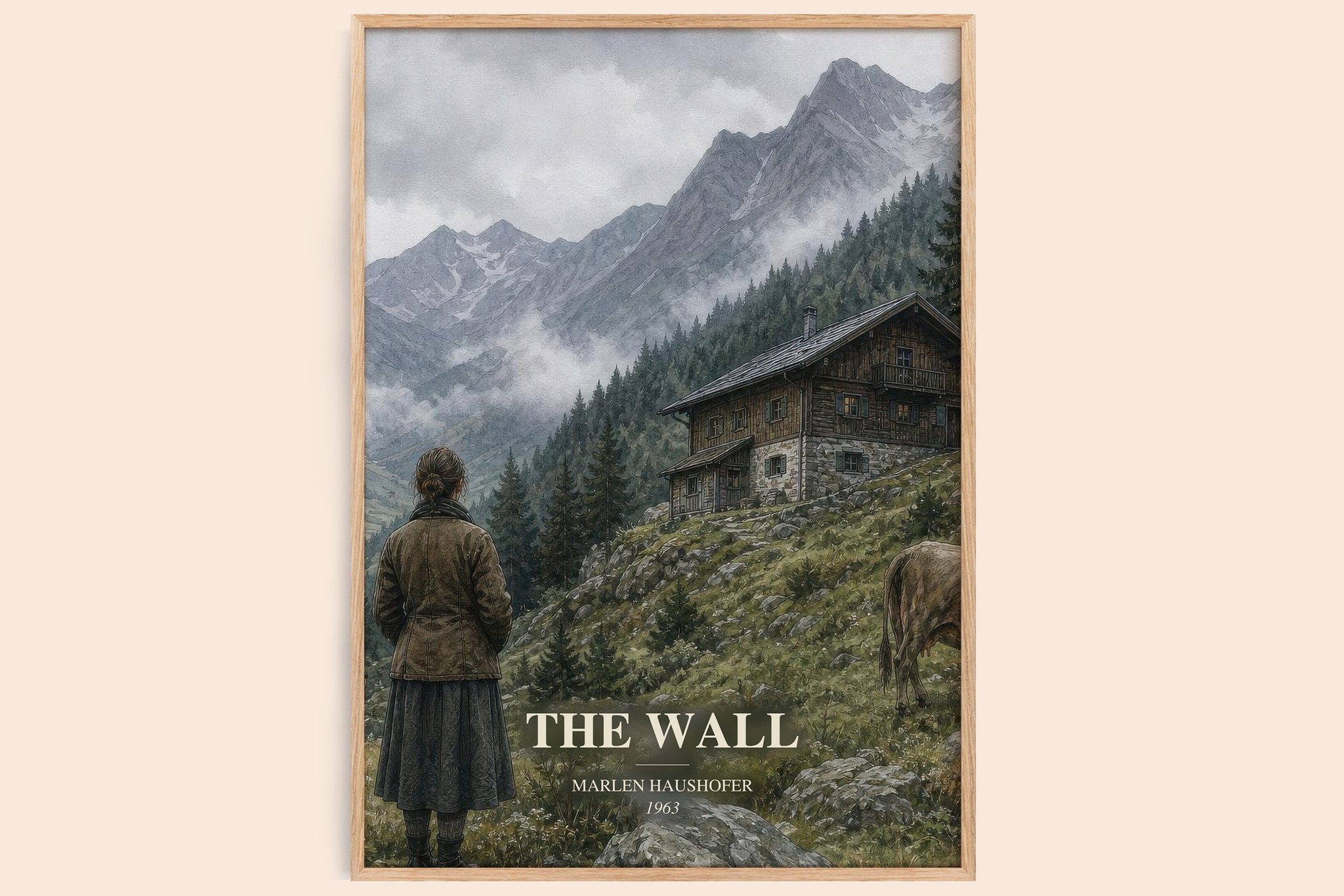 The Wall Book Watercolour Illustration by Marlen Haushofer