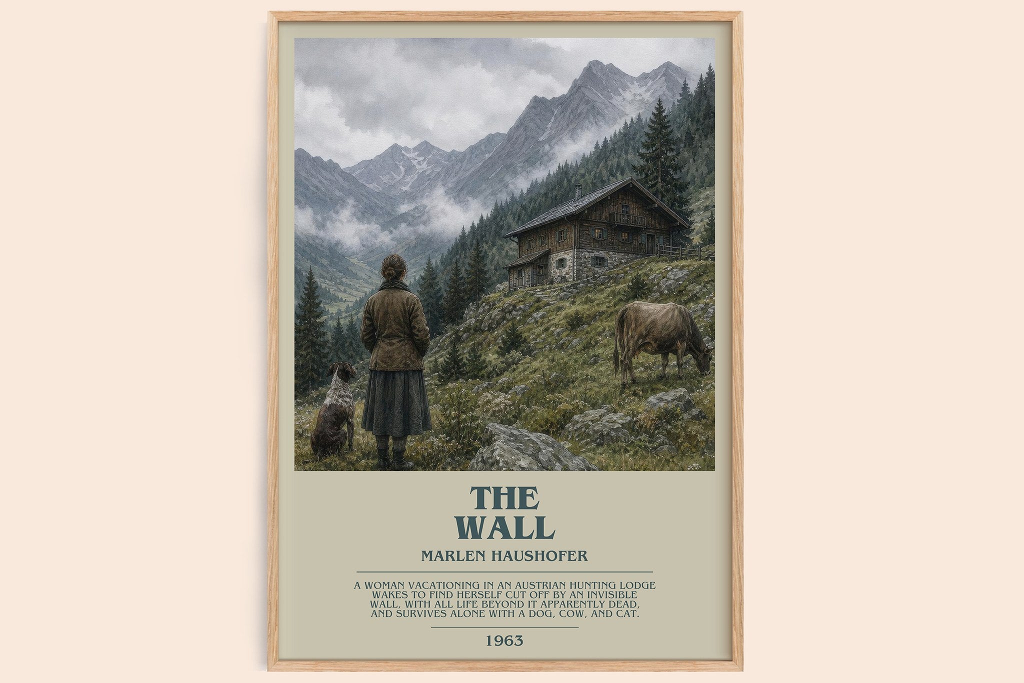 The Wall Bookish Wall Art by Marlen Haushofer