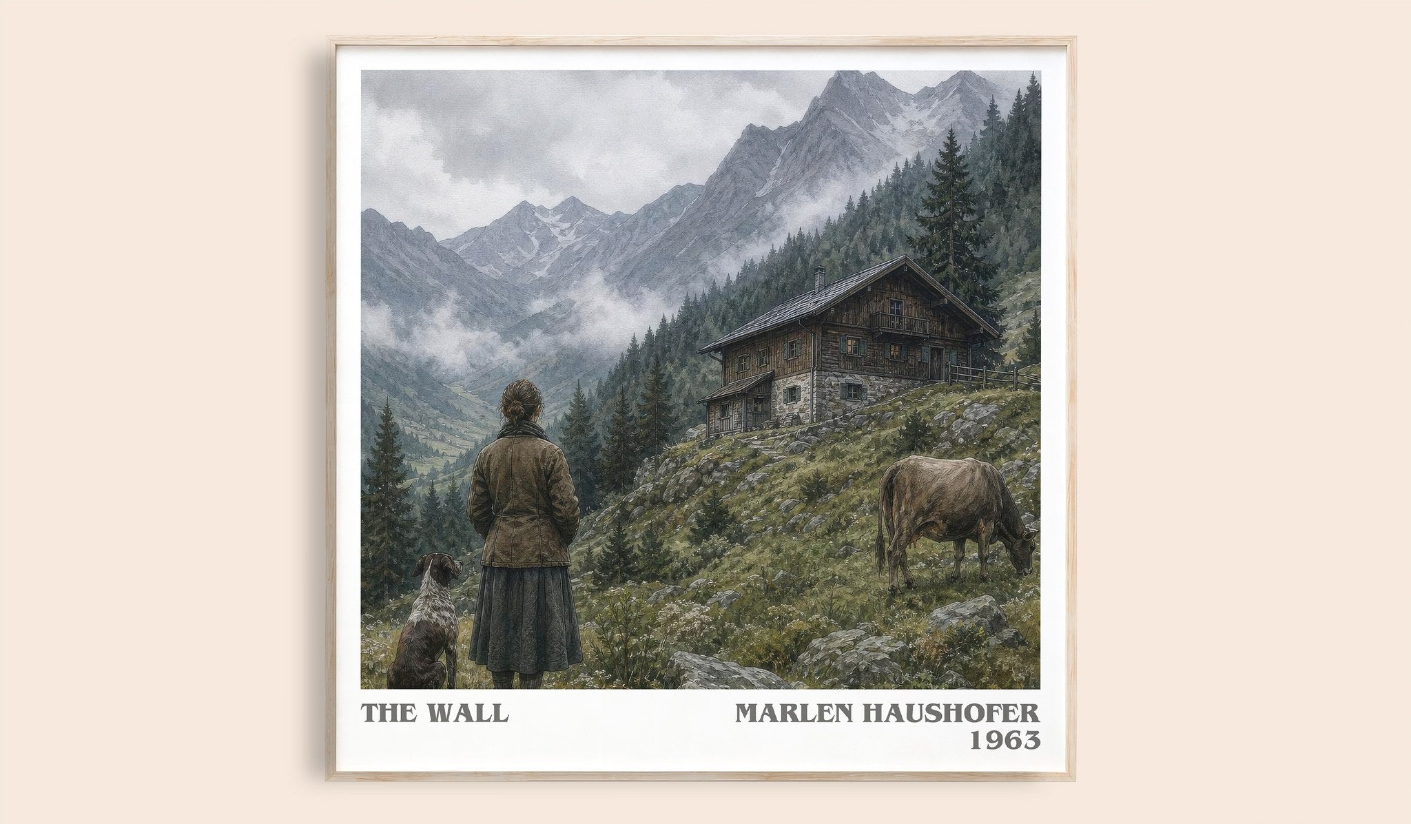 The Wall Literary Art Print by Marlen Haushofer