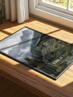 The Wall watercolour book poster framed on wall – literary fiction wall art