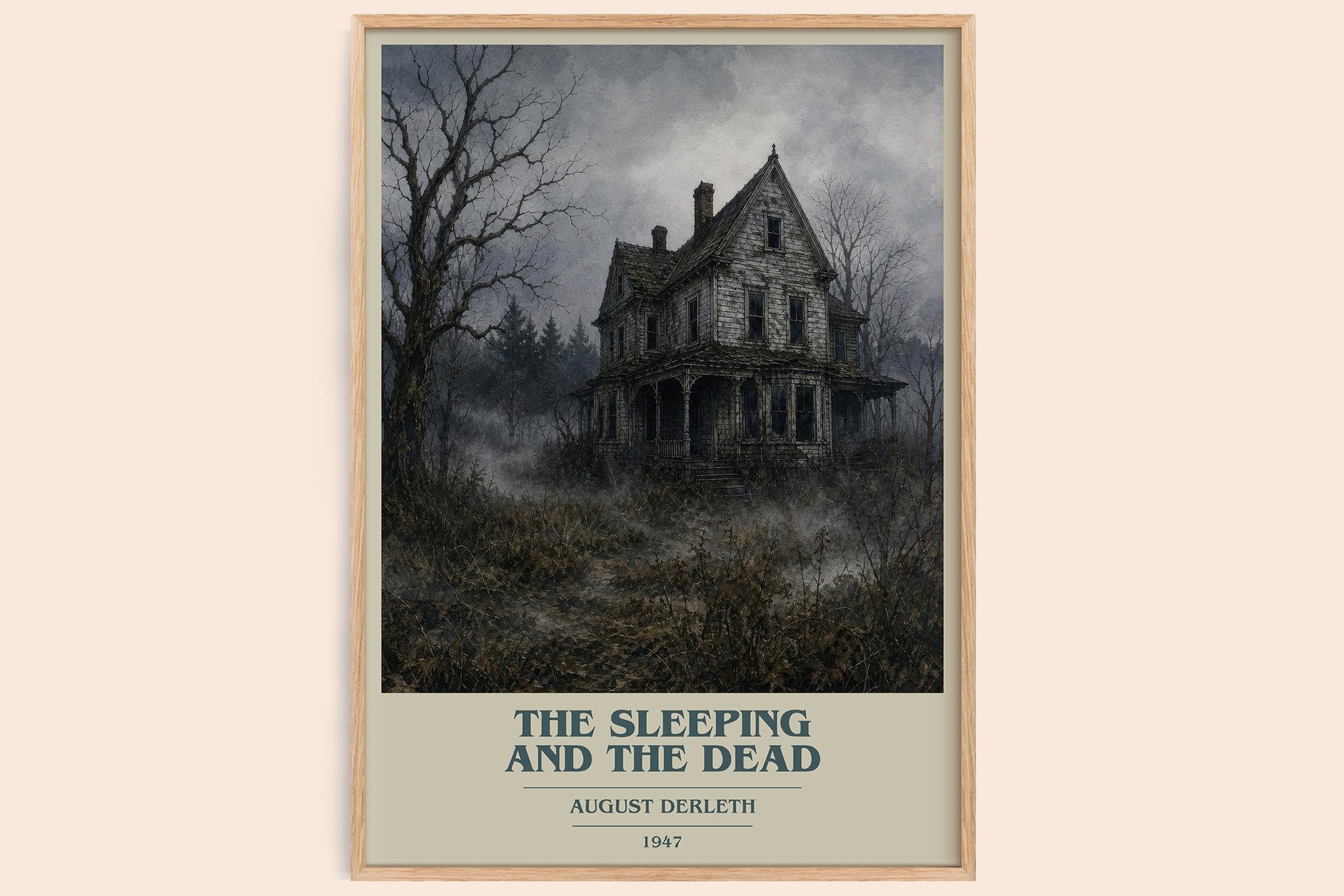 The Sleeping And The Dead Book Cover Poster by August Derleth