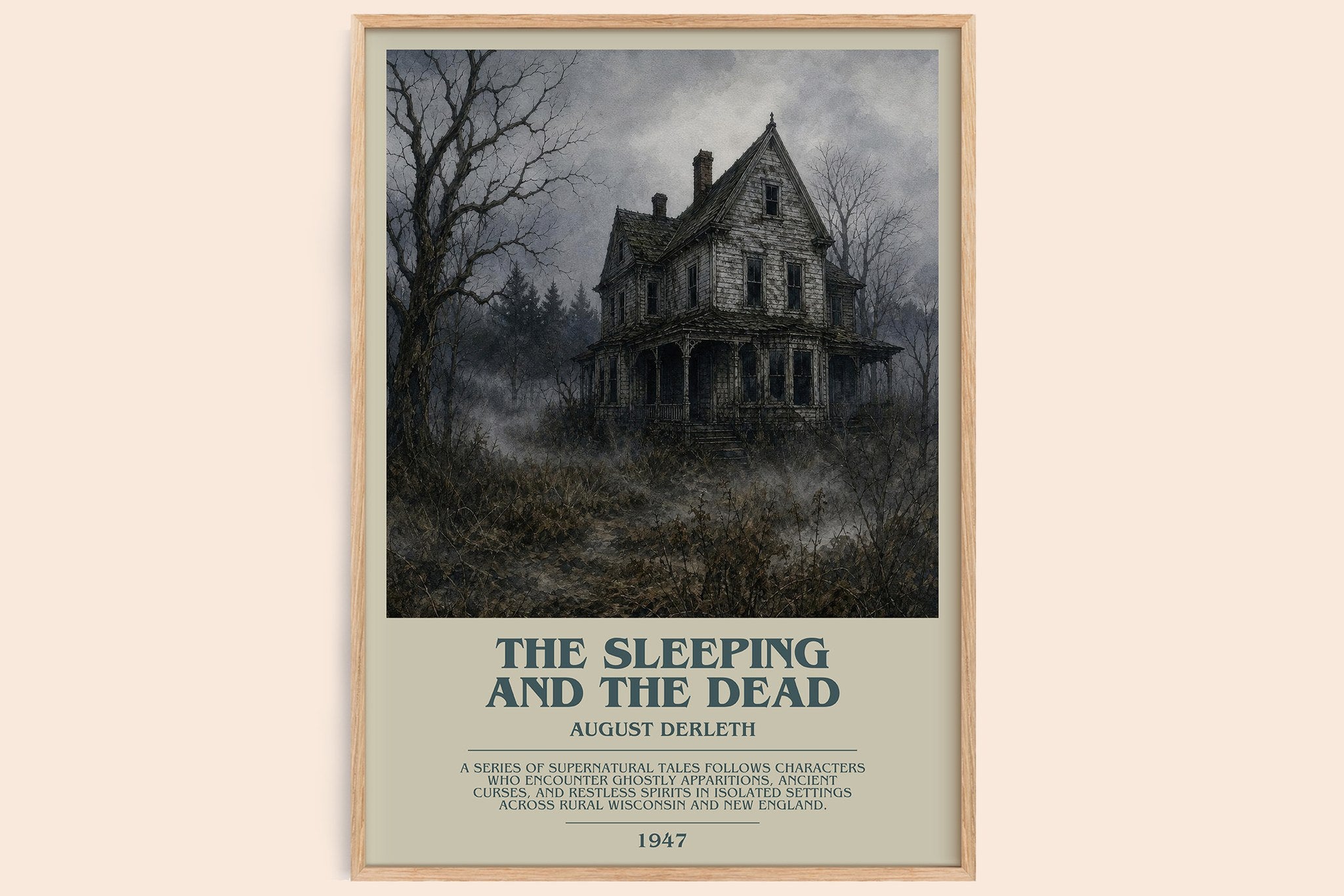The Sleeping And The Dead Bookish Wall Art by August Derleth