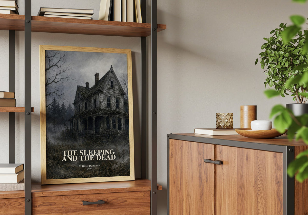 The Sleeping And The Dead book watercolour illustration paper finish options – matte satin gloss