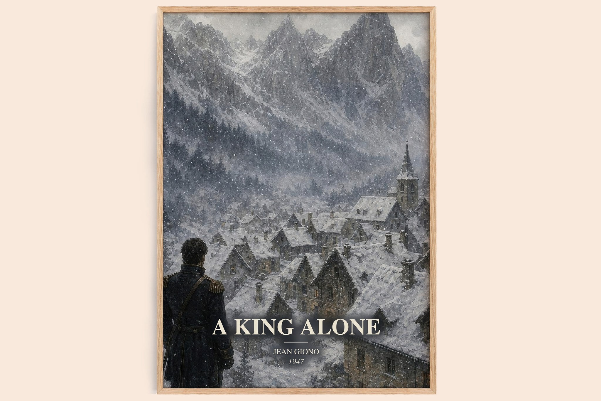 A King Alone Book Watercolour Illustration by Jean Giono