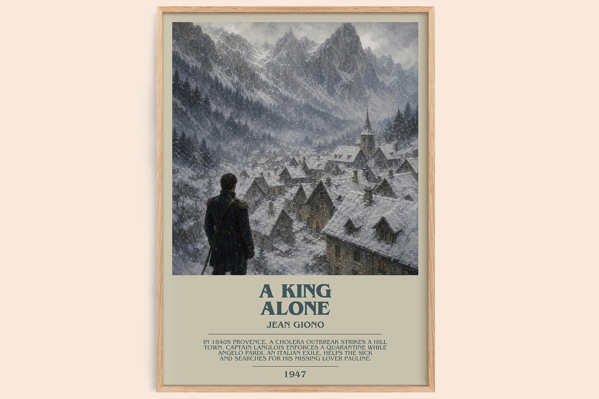 A King Alone Bookish Wall Art by Jean Giono