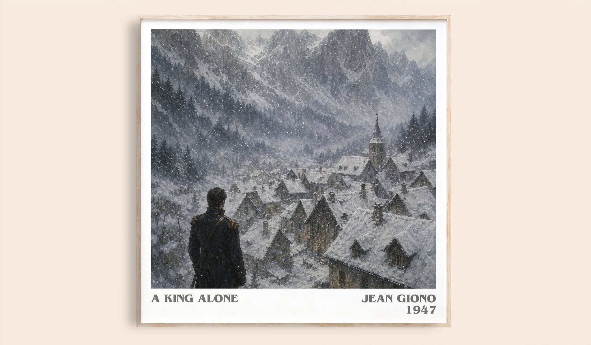 A King Alone Literary Art Print by Jean Giono