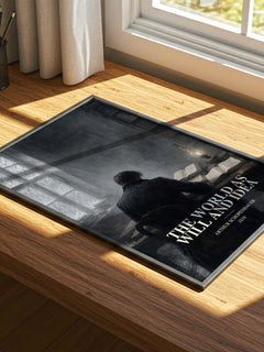The World as Will and Idea watercolour book poster framed on wall – philosophy wall art