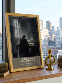 The World as Will and Idea book cover poster colour and style options – Arthur Schopenhauer book art