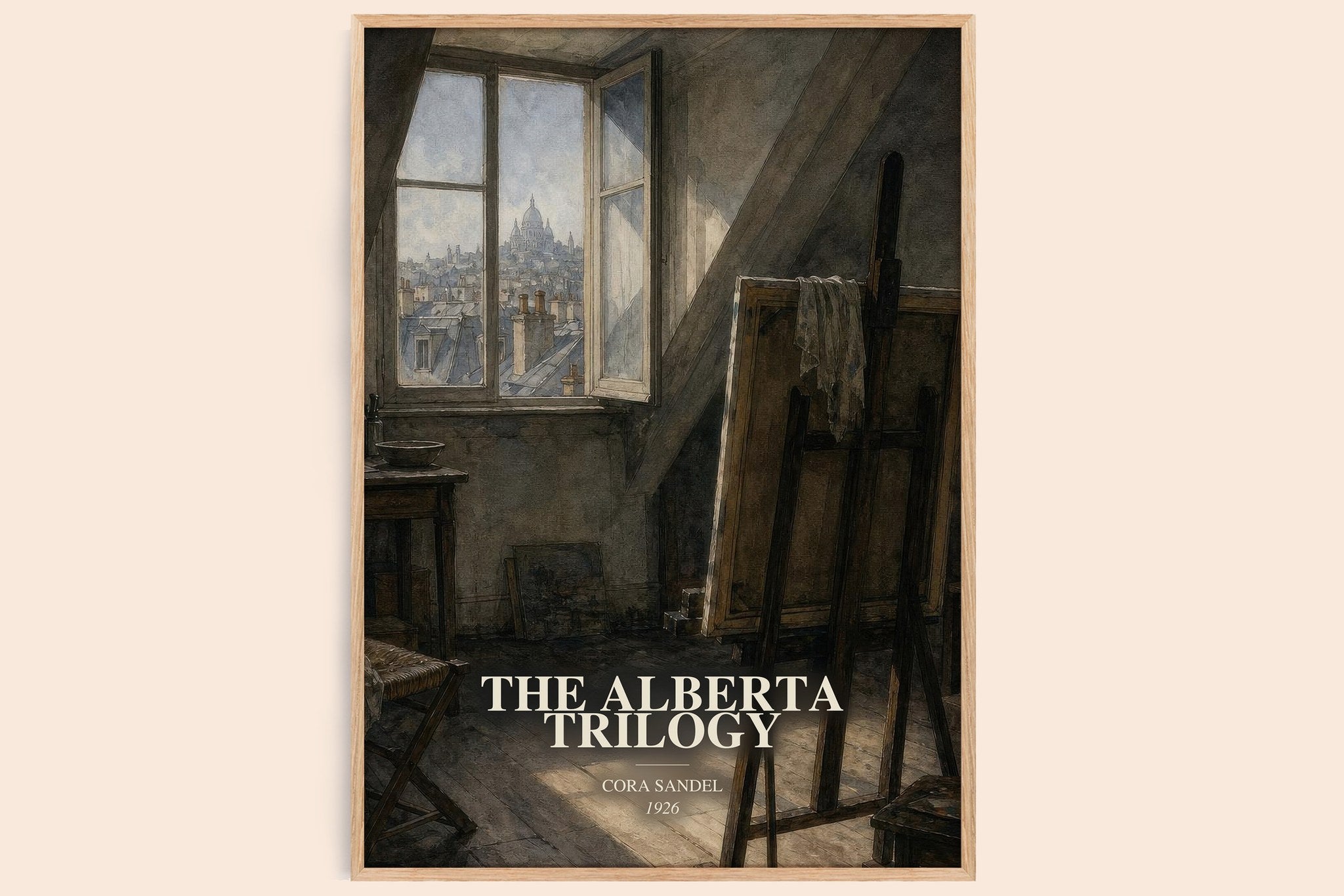 The Alberta Trilogy Book Watercolour Illustration by Cora Sandel