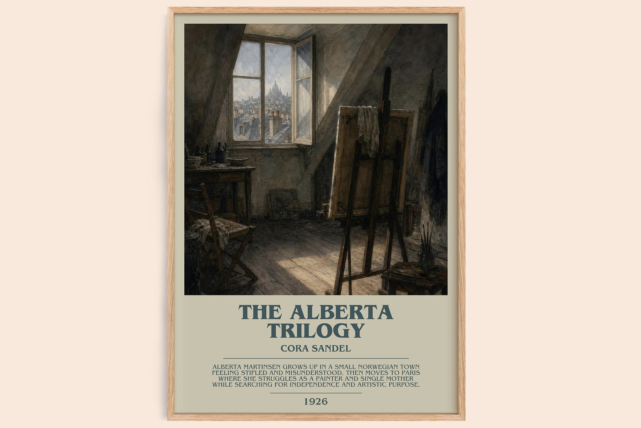 The Alberta Trilogy Bookish Wall Art by Cora Sandel