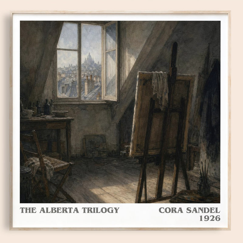 The Alberta Trilogy literary book poster by Cora Sandel – framed literary art print