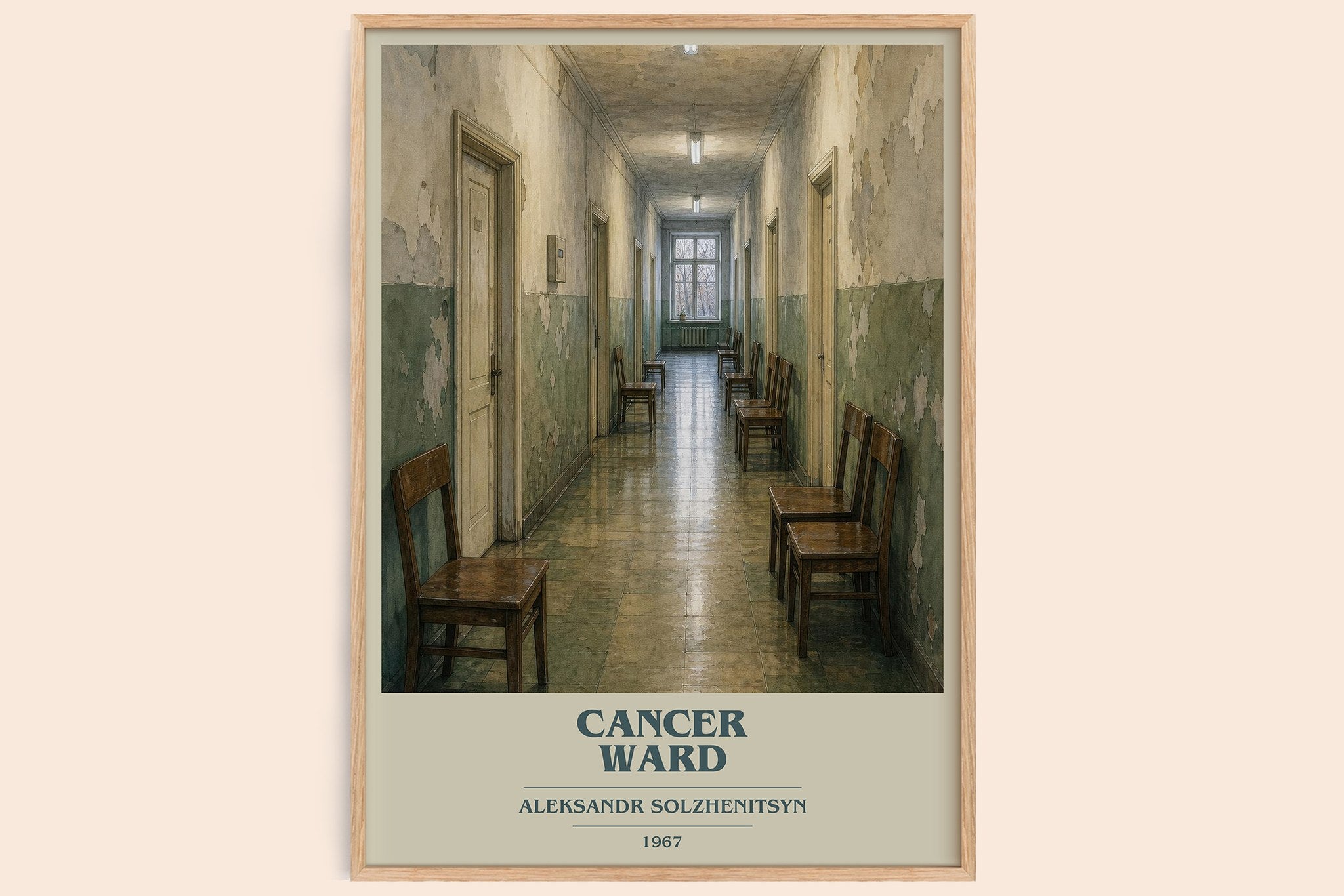 Cancer Ward Book Cover Poster by Aleksandr Solzhenitsyn