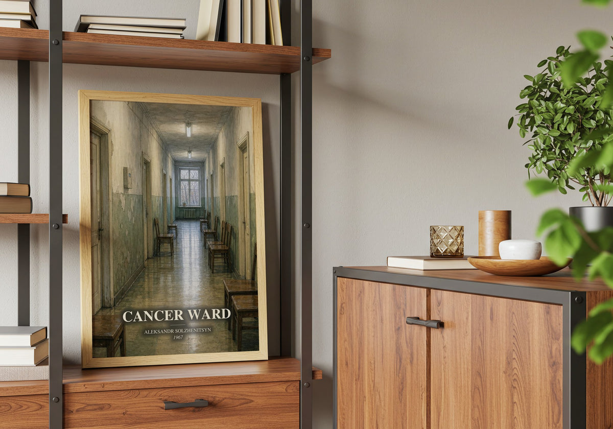 Cancer Ward book watercolour illustration paper finish options – matte satin gloss