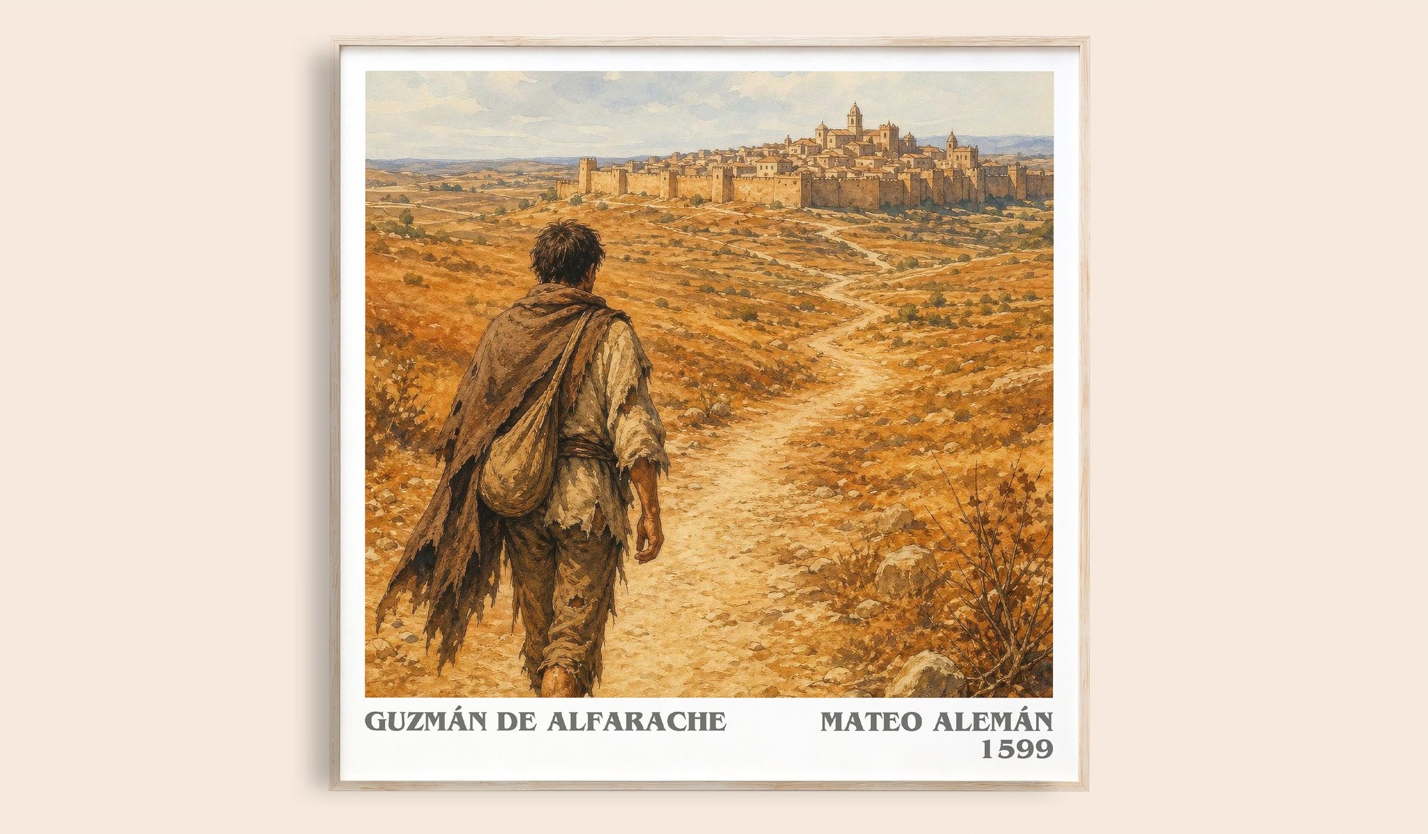 Guzmán de Alfarache Literary Art Print by Mateo Alemán