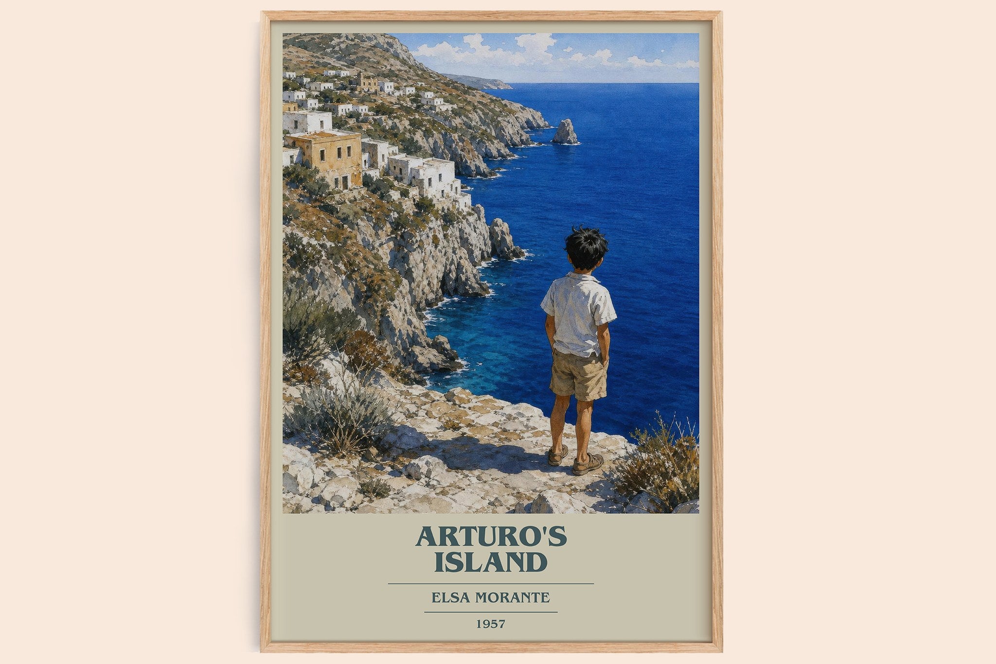 Arturo's Island Book Cover Poster by Elsa Morante