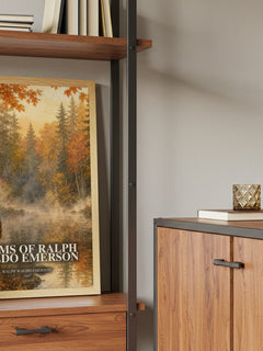 Poems Of Ralph Waldo Emerson book watercolour illustration paper finish options – matte satin gloss