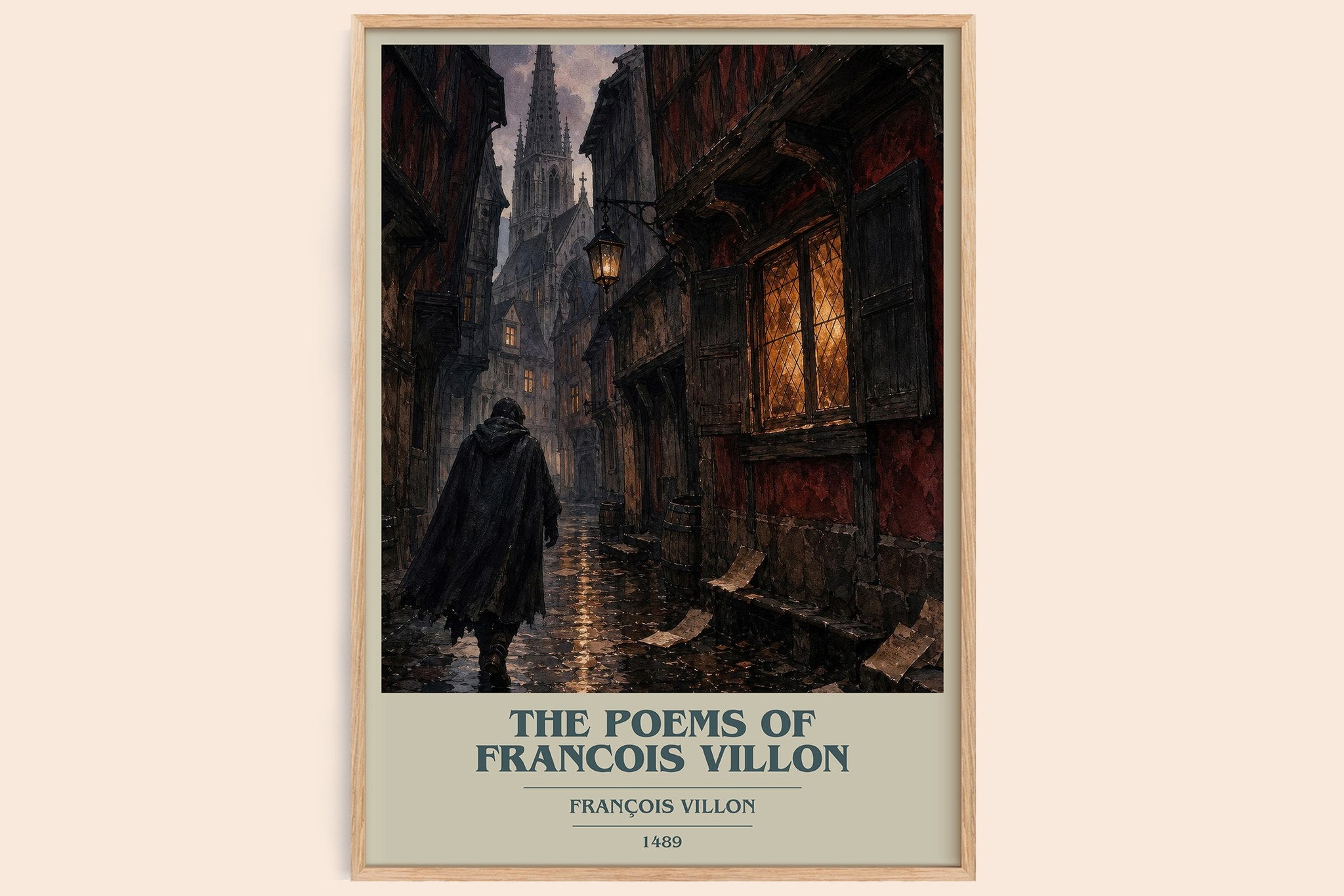 The Poems of Francois Villon Book Cover Poster by François Villon