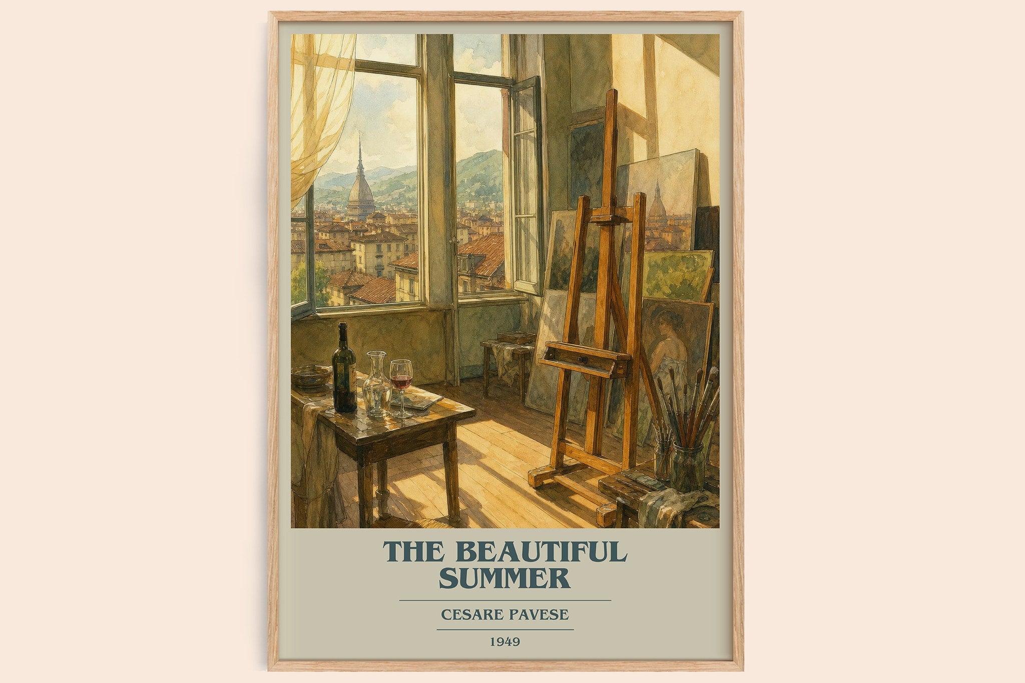 The Beautiful Summer Book Cover Poster by Cesare Pavese