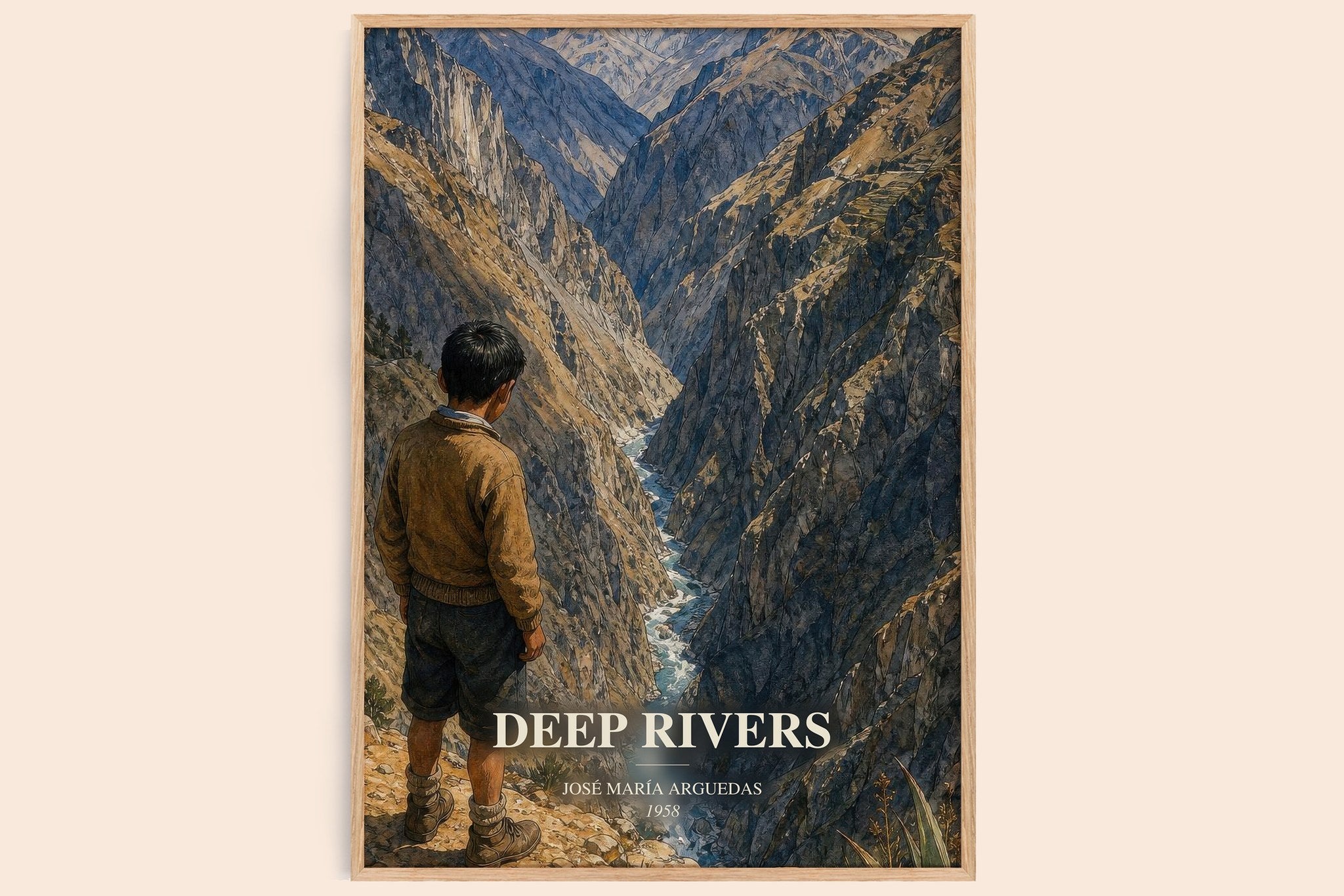 Deep Rivers Book Watercolour Illustration by José María Arguedas