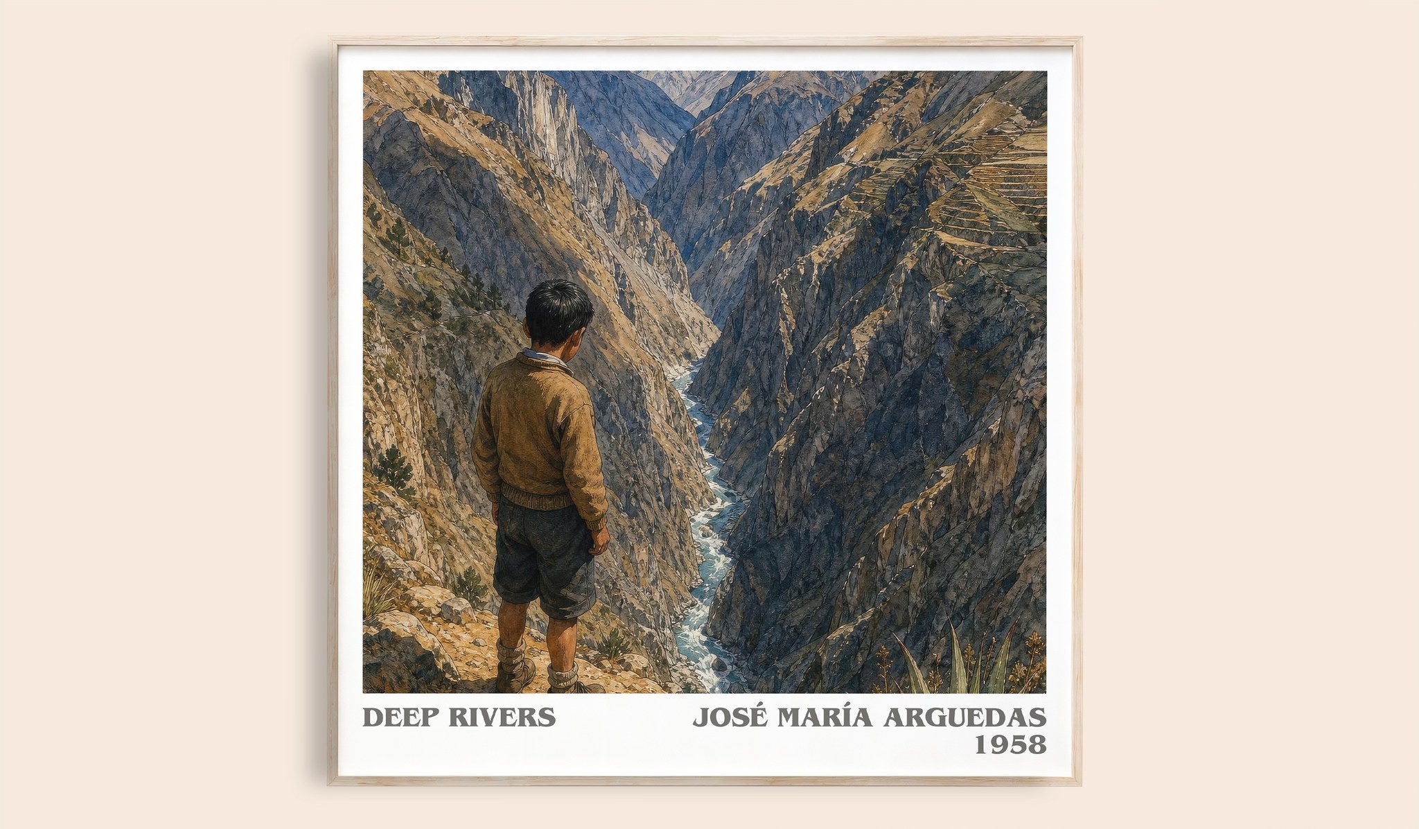 Deep Rivers Literary Art Print by José María Arguedas