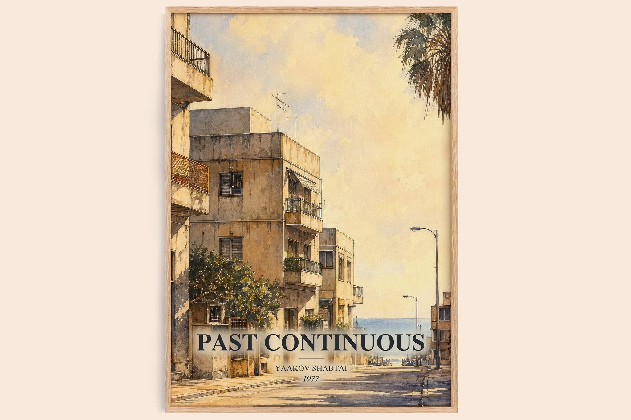 Past Continuous Book Watercolour Illustration by Yaakov Shabtai