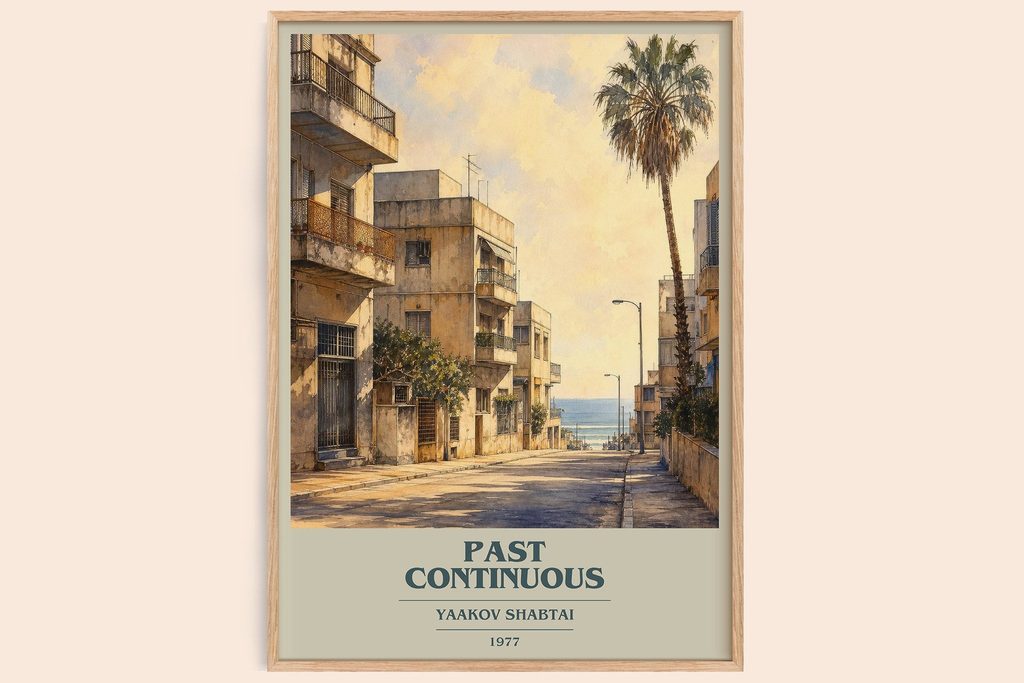 Past Continuous Book Cover Poster by Yaakov Shabtai