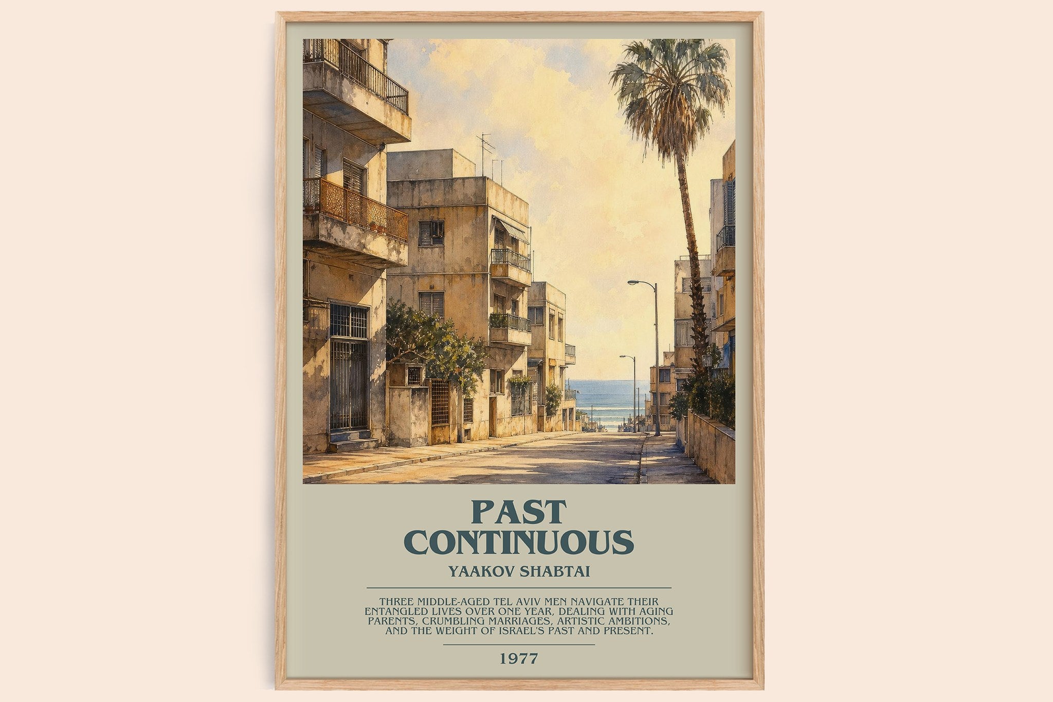 Past Continuous Bookish Wall Art by Yaakov Shabtai