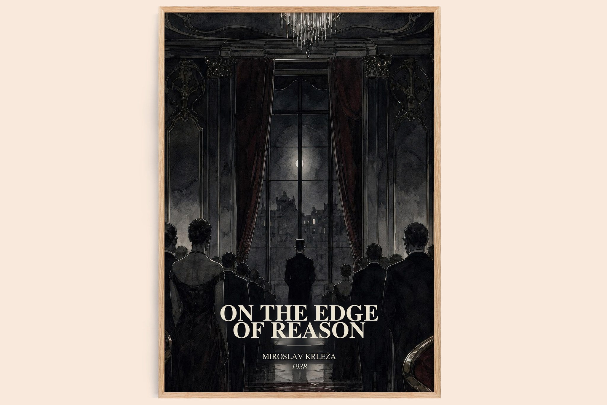 On the Edge of Reason Book Watercolour Illustration by Miroslav Krleža