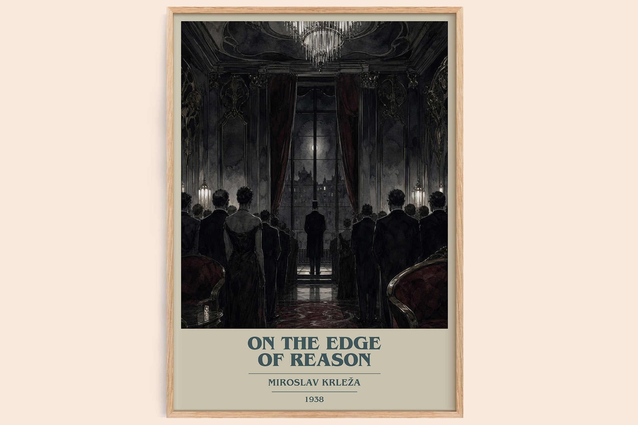 On the Edge of Reason Book Cover Poster by Miroslav Krleža