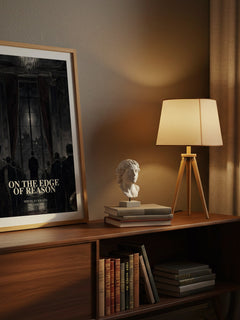 On the Edge of Reason watercolour print on bookshelf – Miroslav Krleža fan gift