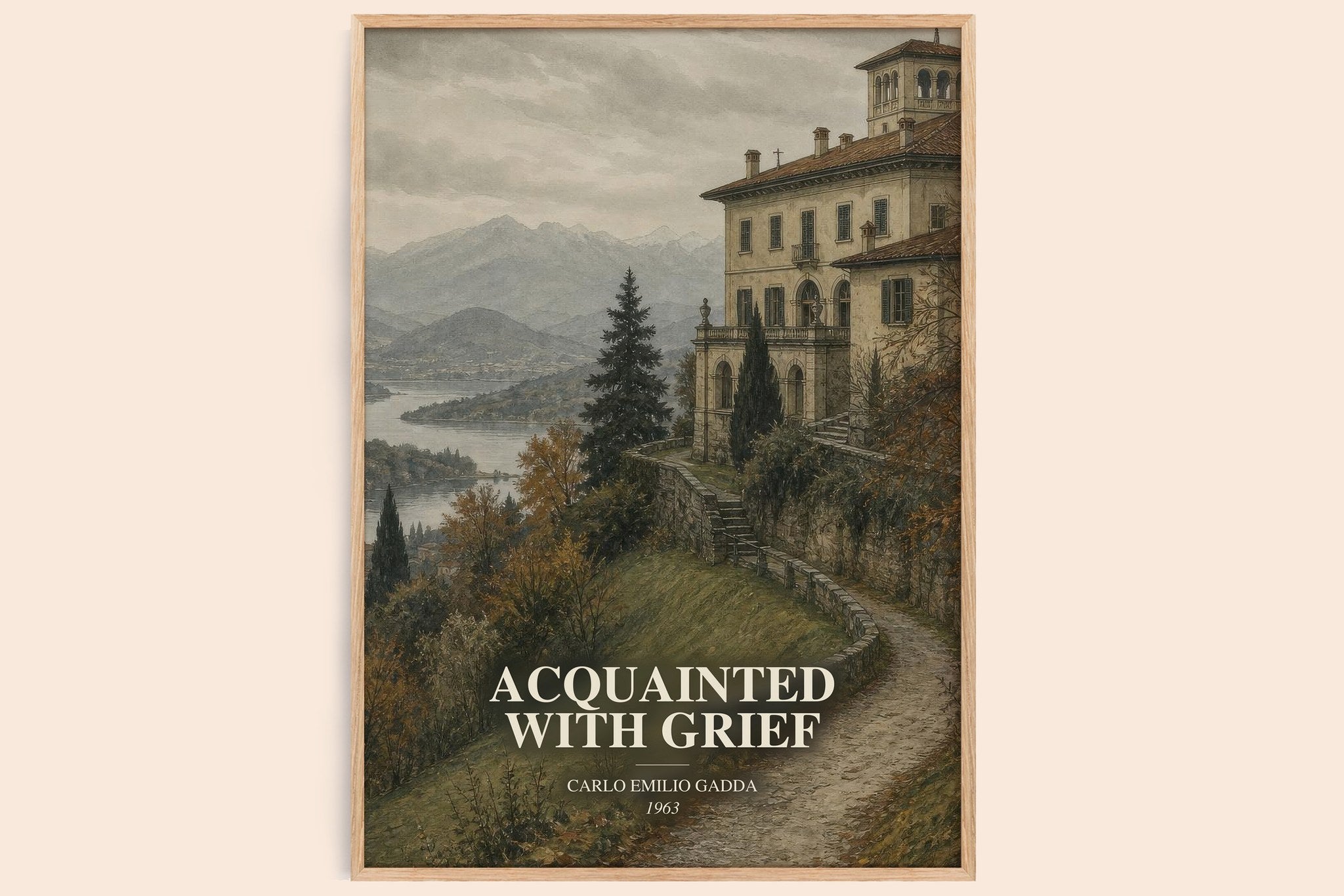 Acquainted With Grief Book Watercolour Illustration by C. Gadda