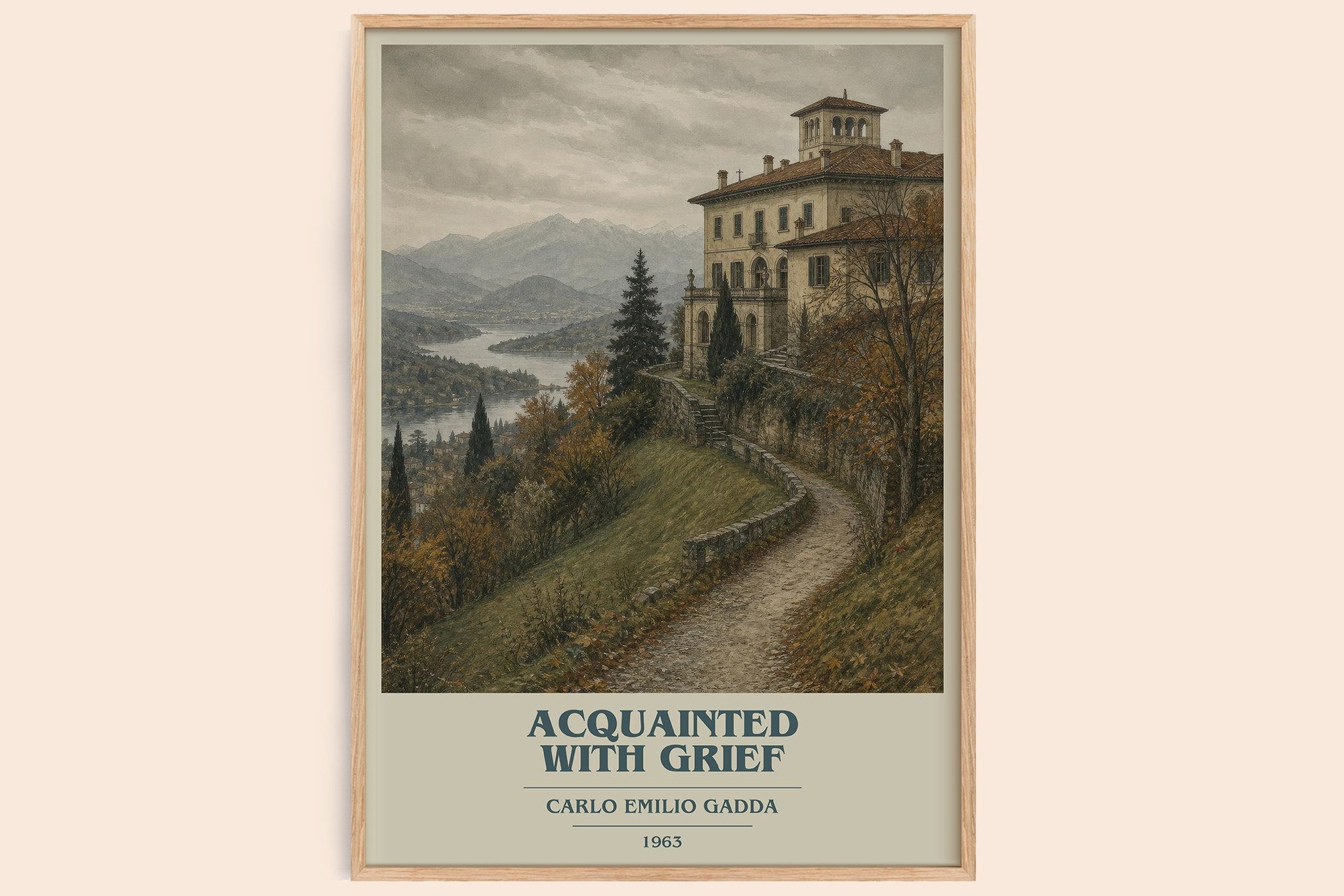 Acquainted With Grief Book Cover Poster by Carlo Emilio Gadda