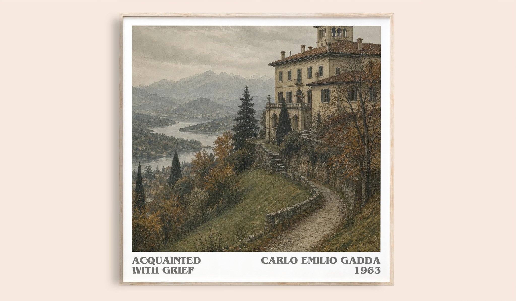 Acquainted With Grief Literary Art Print by Carlo Emilio Gadda