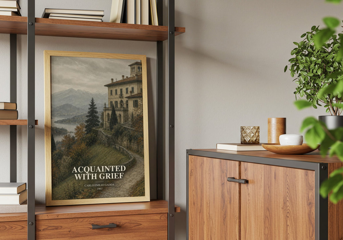 Acquainted With Grief book watercolour illustration paper finish options – matte satin gloss