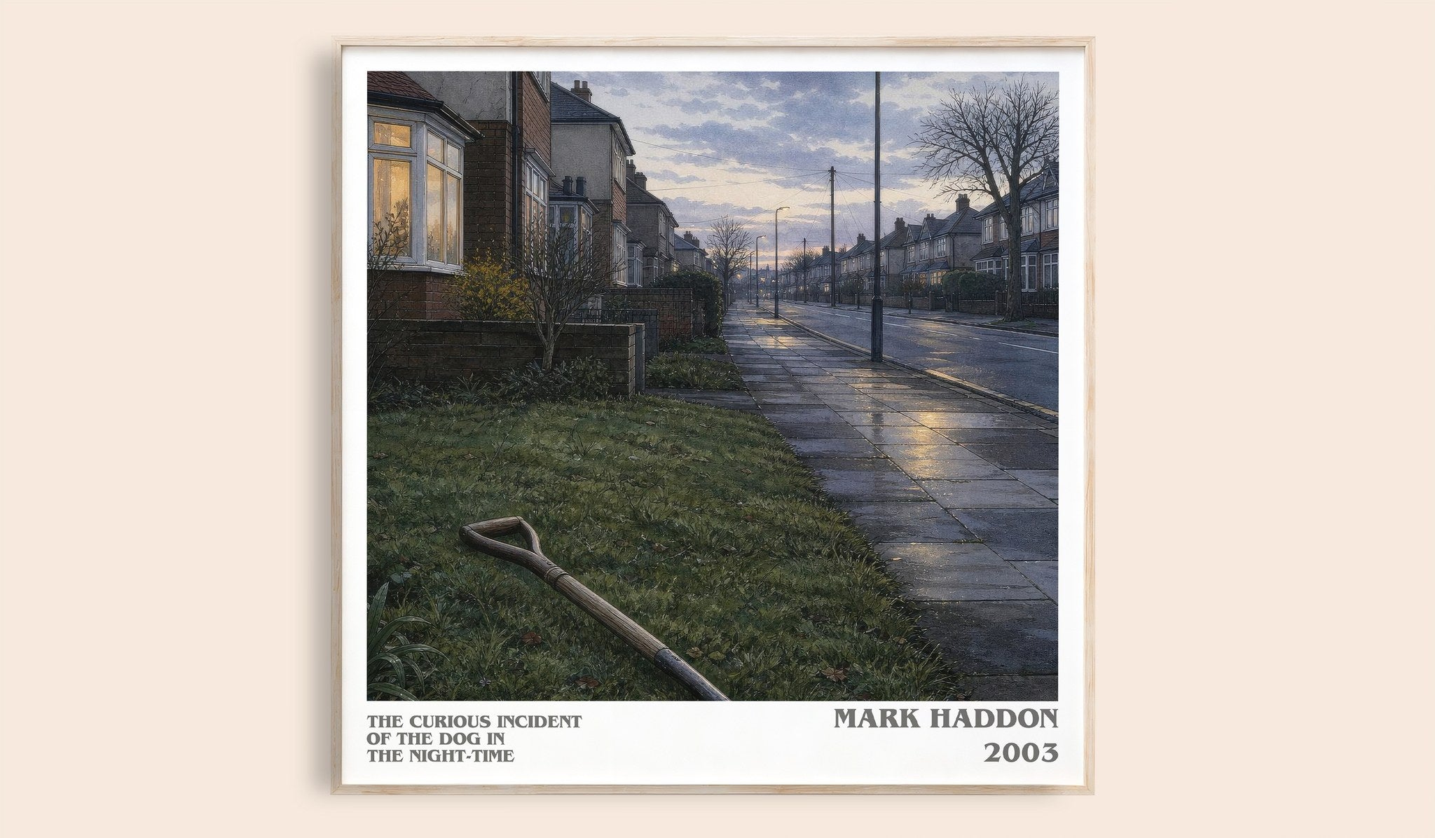 Curious Incident of the Dog in the Night-time Literary Art Print by Mark Haddon