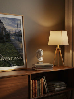 The Curious Incident of the Dog in the Night-time watercolour print on bookshelf – Mark Haddon fan gift