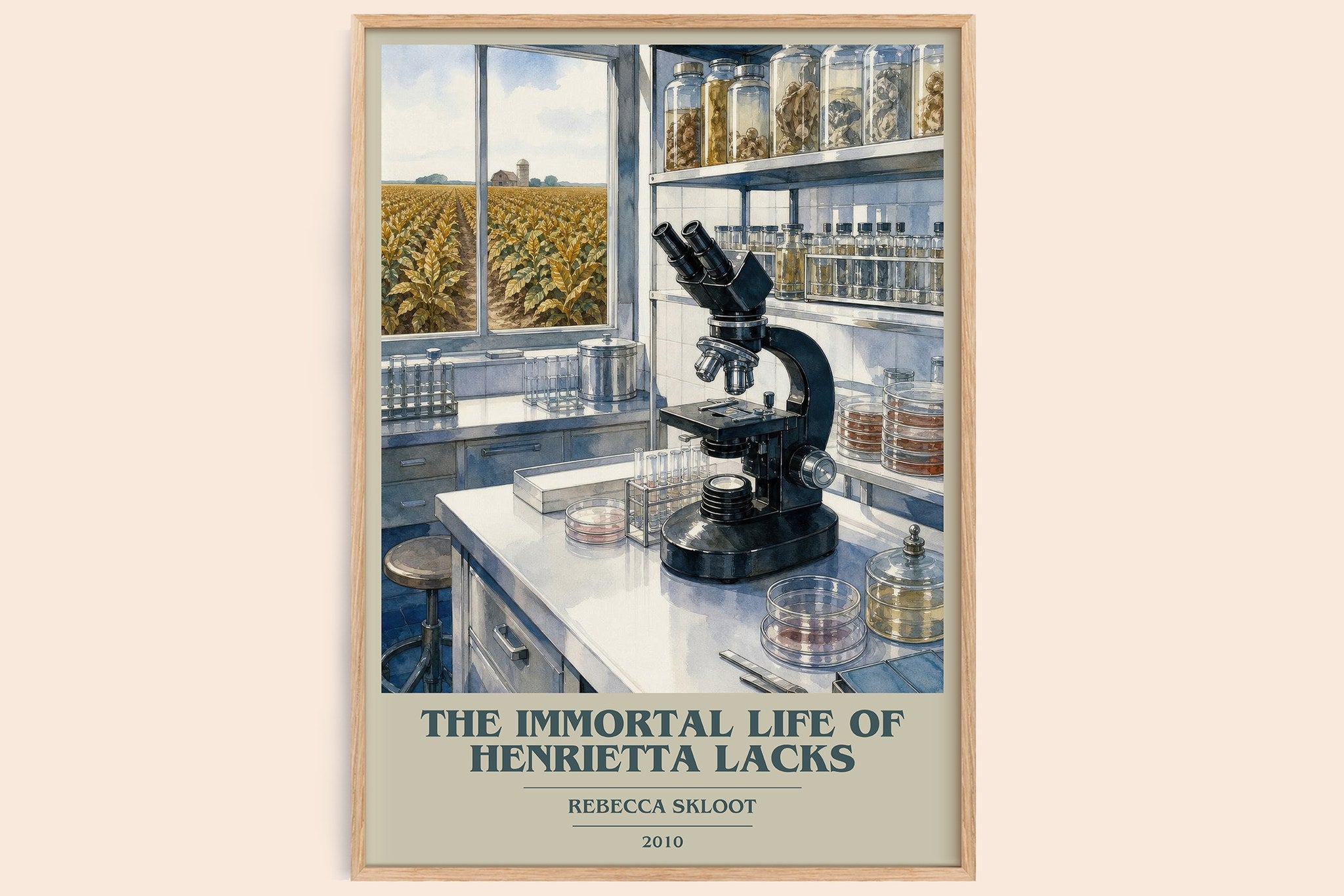 Immortal Life of Henrietta Lacks Book Cover Poster by Rebecca Skloot