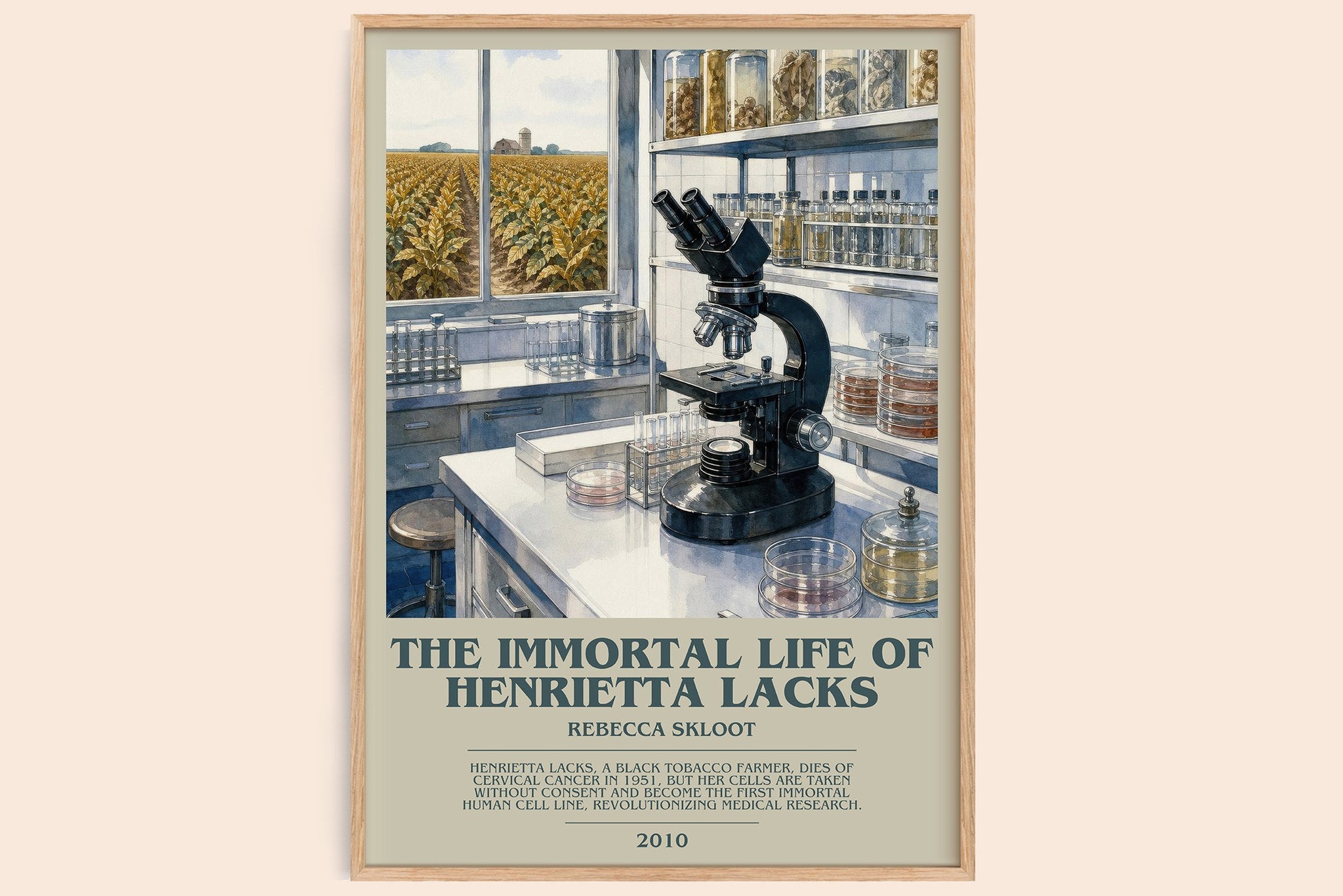 Immortal Life of Henrietta Lacks Bookish Wall Art by Rebecca Skloot