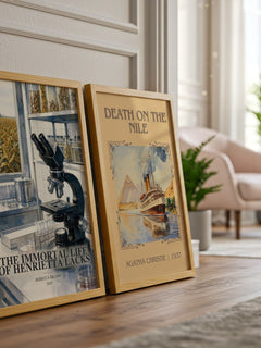 The Immortal Life of Henrietta Lacks watercolour print framed by window – literary home decor