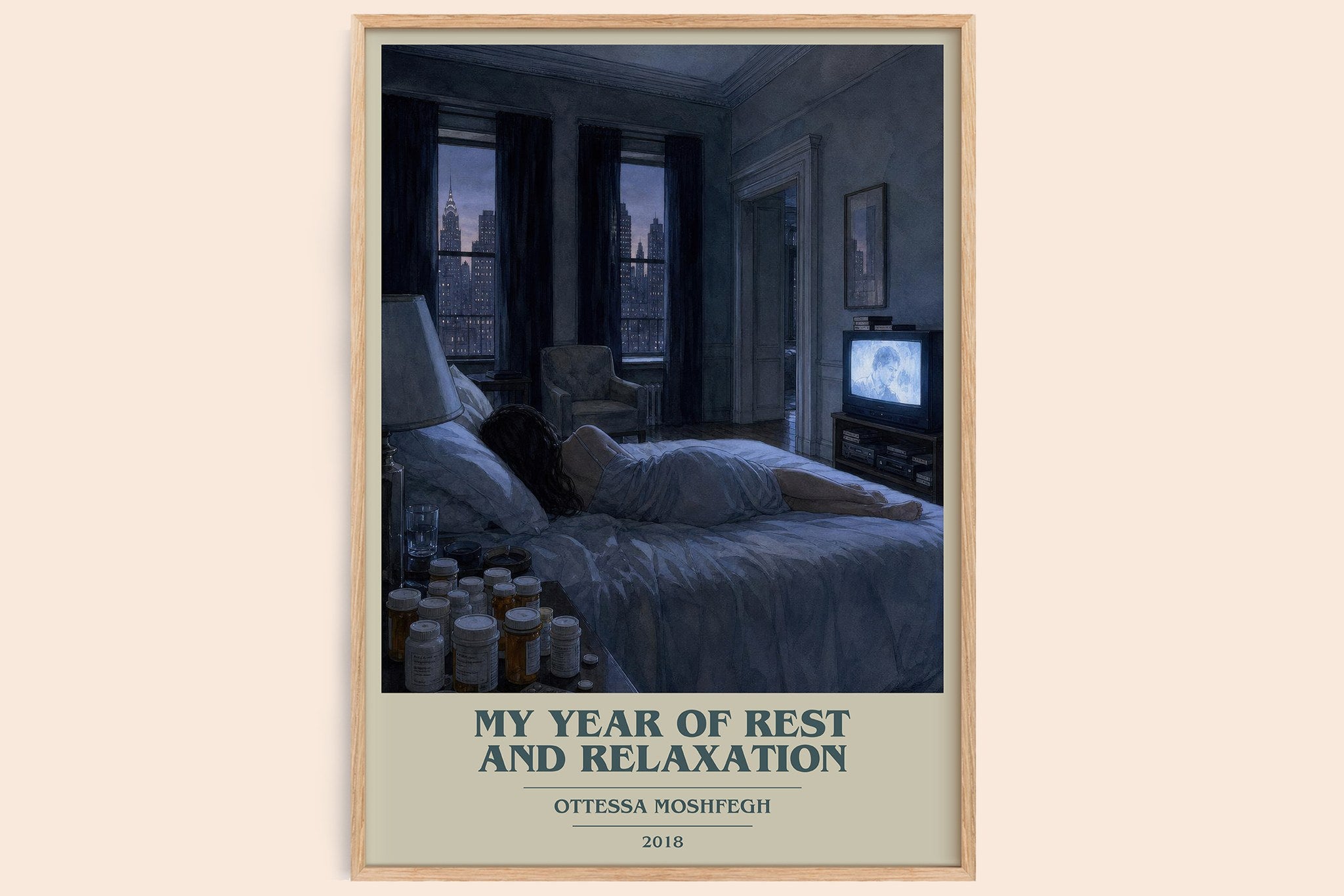 My Year of Rest and Relaxation Book Cover Poster by Ottessa Moshfegh