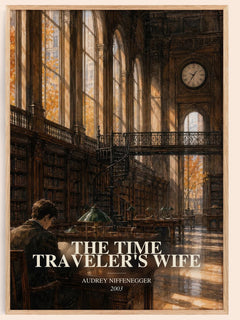 The Time Traveler's Wife watercolour book poster by Audrey Niffenegger – framed literary art print