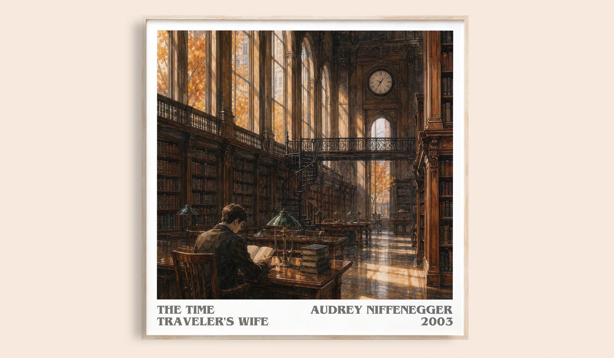 The Time Traveler's Wife Literary Art Print by Audrey Niffenegger