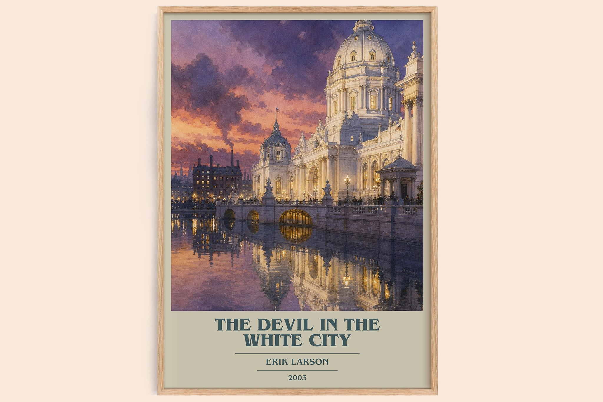 The Devil In The White City Book Cover Poster by Erik Larson
