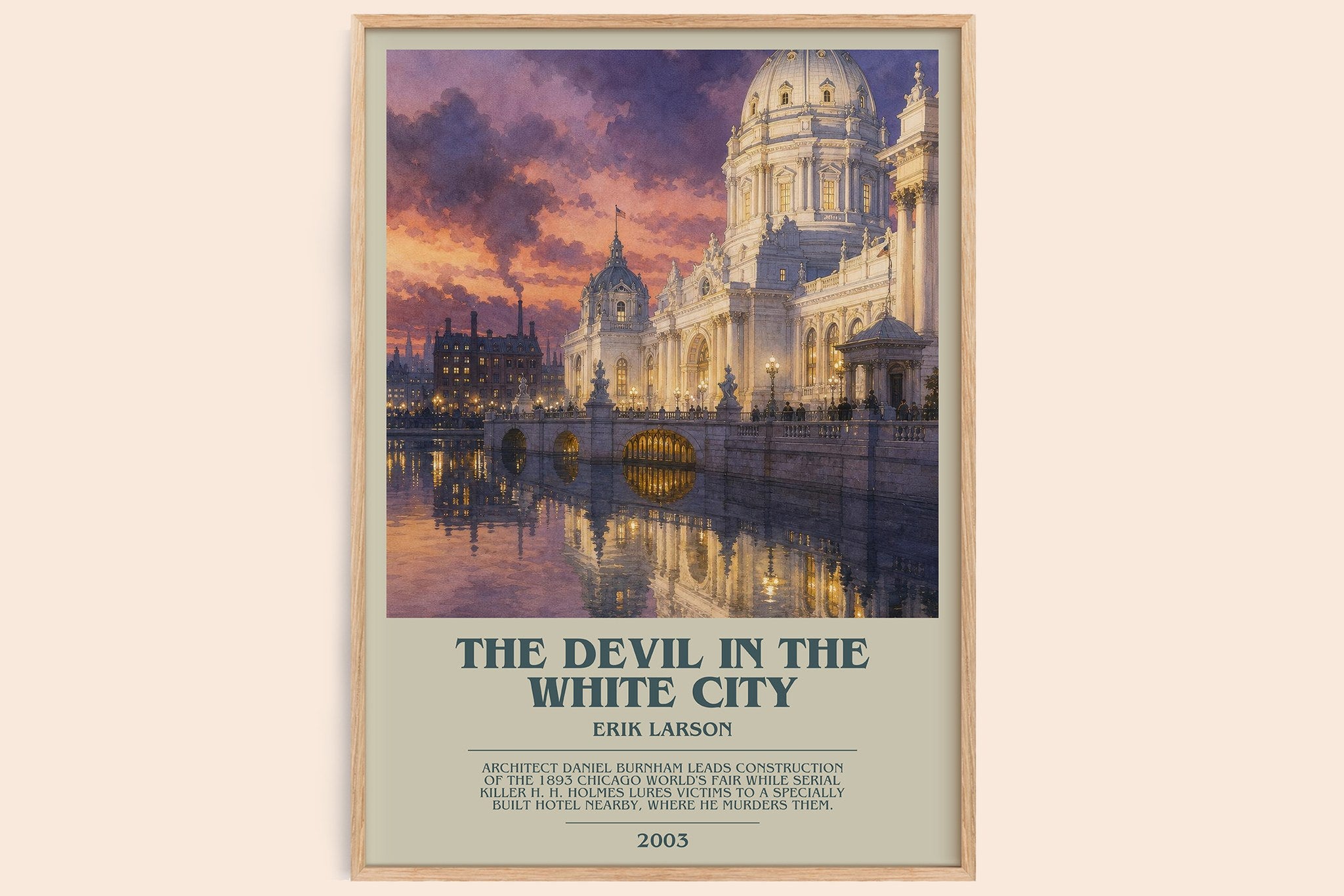 The Devil In The White City Bookish Wall Art by Erik Larson