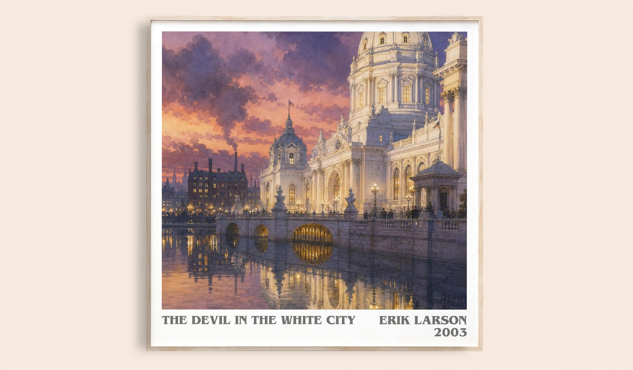 The Devil In The White City Literary Art Print by Erik Larson