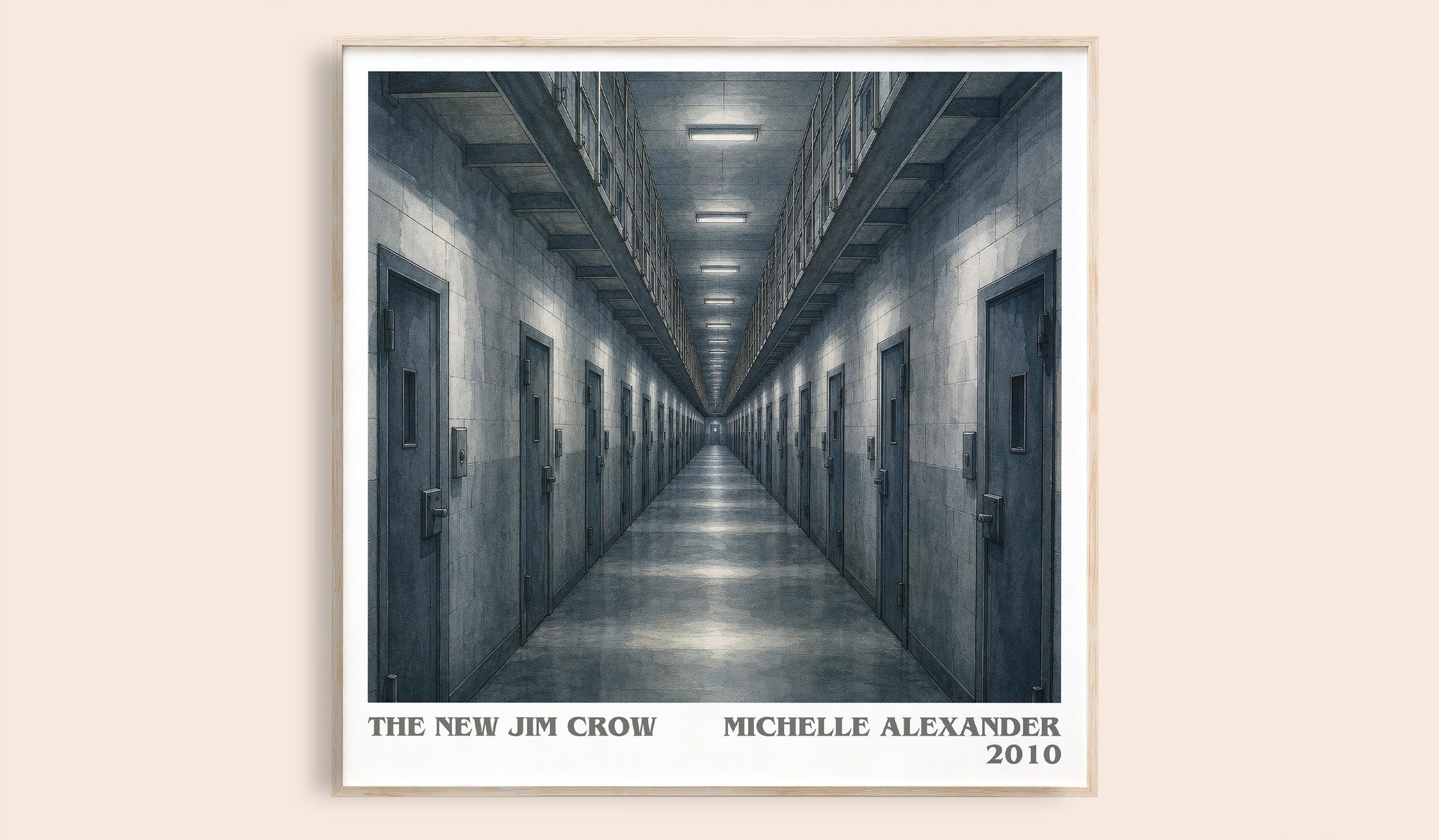 The New Jim Crow Literary Art Print by Michelle Alexander