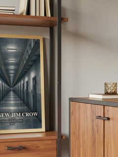 The New Jim Crow book watercolour illustration paper finish options – matte satin gloss