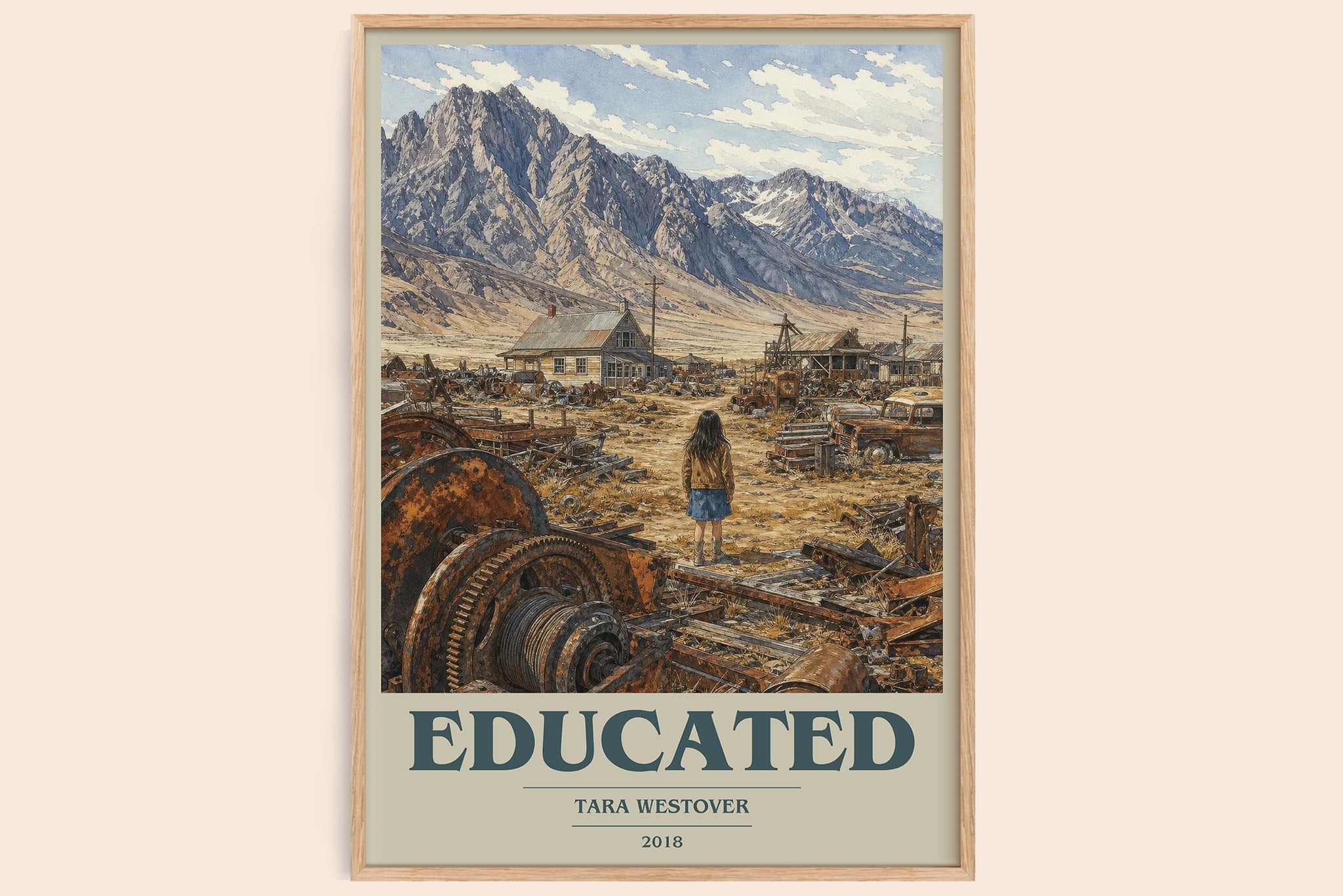 Educated Book Cover Poster by Tara Westover