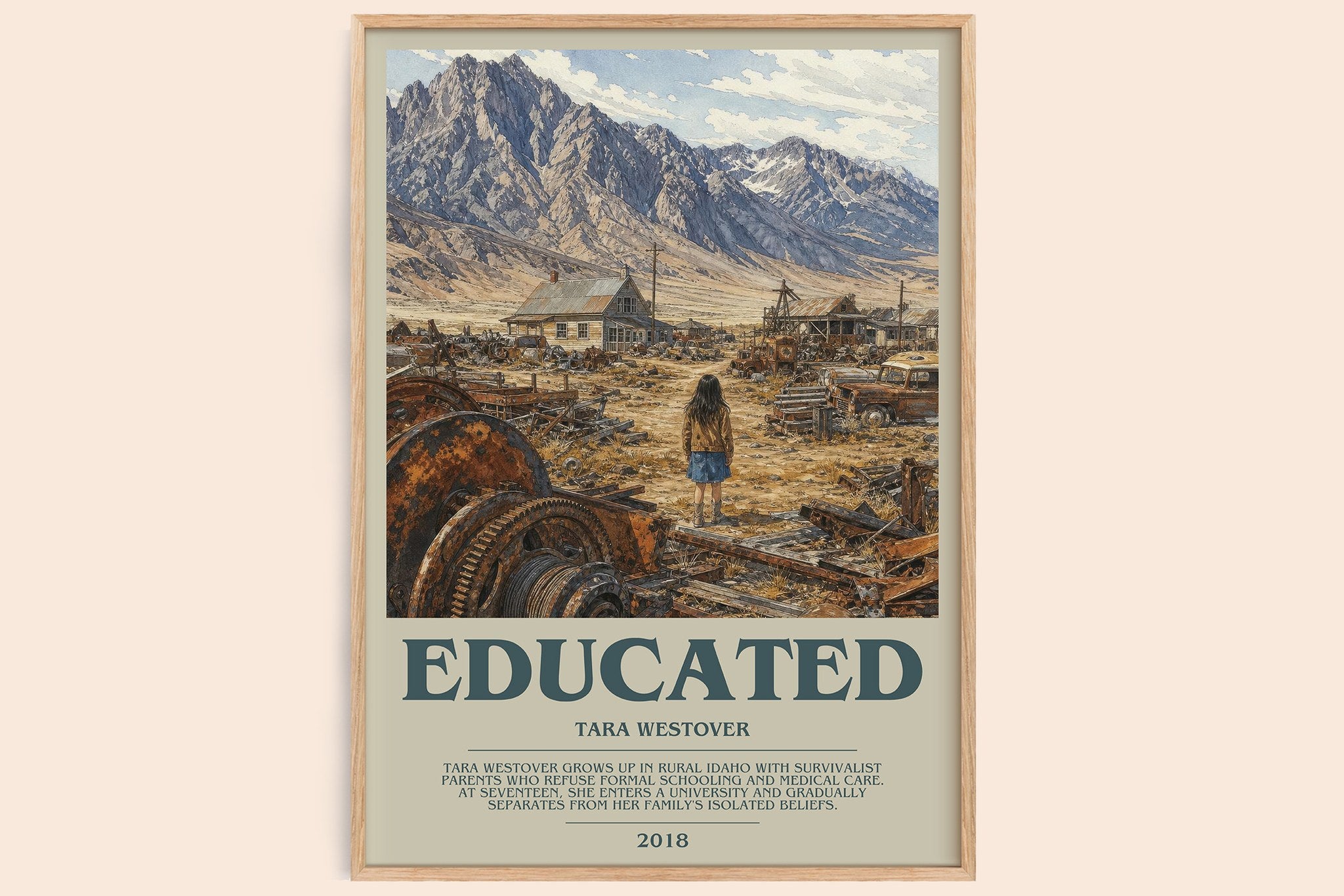 Educated Bookish Wall Art by Tara Westover